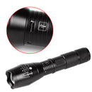 Portable USB Rechargeable LED Flashlight Torch ZoomableCREE XML T6 5 ModeLigh Cy