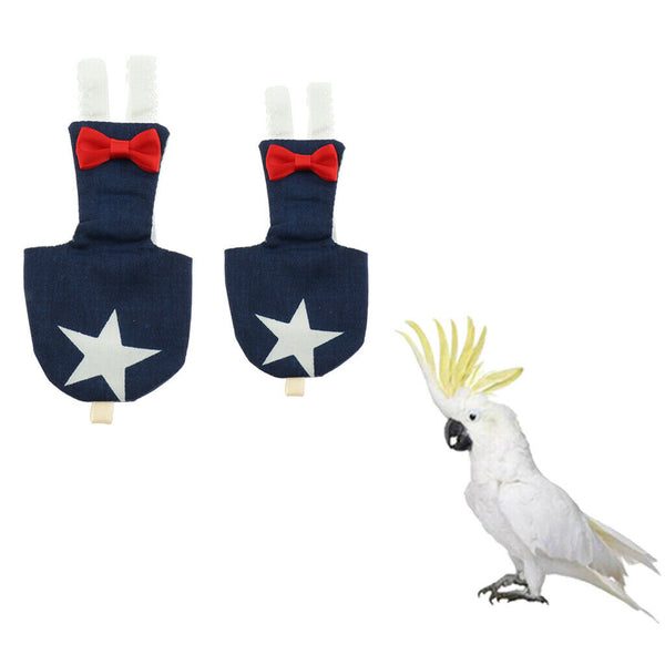 2x Reusable Pocket Fabric Diaper Nappy Washable Bird Diaper Bird Diaper Flight