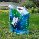 Portable Folding Water Storage Lifting Bag Liquid Bag Camping Hiking Carrier 10L