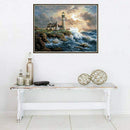 DIY 5D Diamond Art Painting Full Kits,Seaside Scenery,Crystal Rhinestone Em