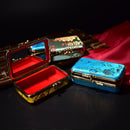 Double Support Iron Clip Lipstick Case With Mirror Inside & Snap-On ClosureTEUS