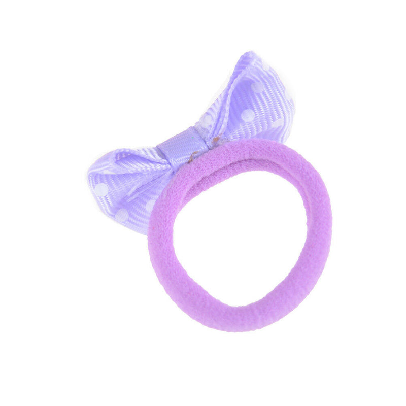 10Pcs Cute Ribbon Hairbow Girls Hair Top Rope Hair Bow Kids Hair Accessories OZ