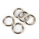 5pcs circle metal carabiner hook snap round clip hook keychain outdoor hanger Z