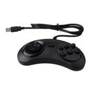Gamepad Wired 6-Key Usb Game Controller Joypad For Sega Genesis / Md Pc / 2 O6L1