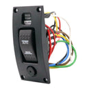 New Plastic Marine Boat Bilge Pump Switch Panel with LED Backlight ON-OFF-ON