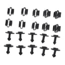 10 Set Under Engine Cover Fitting Screw+Body Clip Set For Audi A4L A5 Black