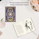 DIY Mandala Special Shaped Diamond Painting 50 Pages A5 Notebook Sketchbook