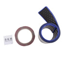 Blue Rear Bumper Protection Rubber Strip Anti-Scratch Door Sill Guard
