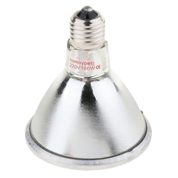 Reptile Amphibian Turtle Lizard Chameleon Heating Lamp Ceramic Heater Light 100W