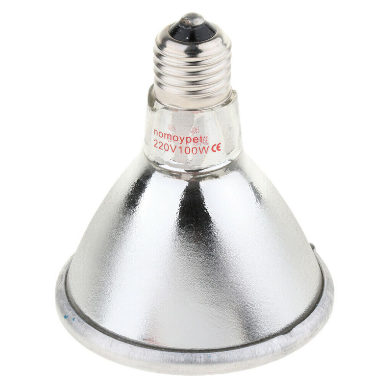 Reptile Amphibian Turtle Lizard Chameleon Heating Lamp Ceramic Heater Light 100W