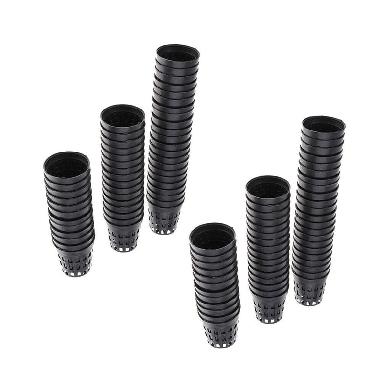 100x Reusable Plastic Mini Aquatic Planting Basket Water Grass Cultivate