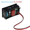 AC 70-500V Digital Voltmeter 0.56 inch LED Red 2 Wire Volt Voltage Test Meter