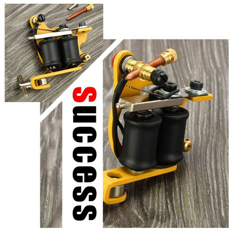 Black Tattoo Machine 10 Wraps Set Parts Supply Tattoo Body Art LinerB Kw