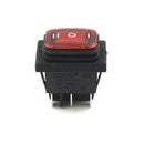 Red 3 Position 6Pin DC 12V Waterproof Car Boat LED Rocker Switch Latching B Pb