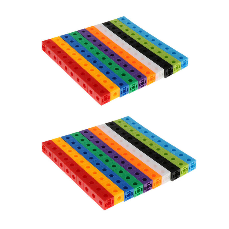 200x Early Education Baby Gifts  Math Link Cubes Math