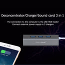 1X(Acasis High-Speed Usb Distributor 3 Hubs One Trailer Three Usb Extension
