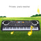 BLACK 61 Key Digital Electronic Keyboard & Microphone Electric LED Piano Or
