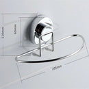 Stainless Steel Kitchen Bathroom Lavatory Suction Cup Shelf Rack Rail Towel Bar