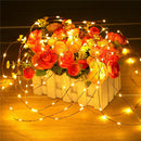 100 LED Solar String Light Outdoor Copper Wire Garland Lamp (Warm White) A