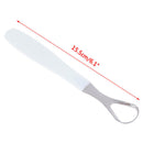 Tongue Scraper Stainless Steel Oral Cleaner Medical Mouth BrushSiliconeHandle3C