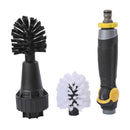 Automatic Scrubber Cleaning Brush W/ 2 Brush Heads, Car Wheel Tire Rim Brush