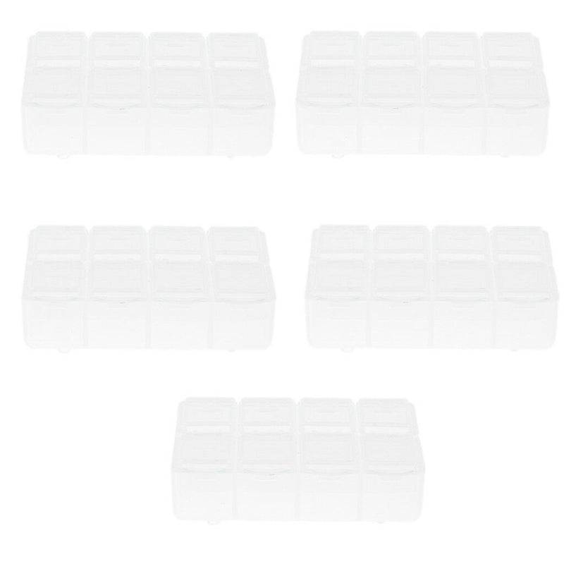 5x 8 Compartments SmartPhone Repair Tool Organizer Storage Case Holder Box