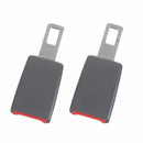2x Safety Comfort Seatbelt Extender Extension Car Seat Lap Belt Buckle Gray HCZ