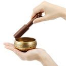 3.2 Inch Tibetan Singing Bowl Zen Meditation Yoga Meditation Bowl Wooden St