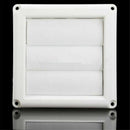 Plastic Air Vent Grille Cover 3 Gravity Flaps Wall Ventilation Grille With Net