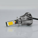 1x H3 Car Led Bulb 3000k 4800lm Dc12v-24v Yellow Fog Light