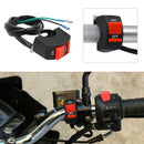 7/8in Motorcycle Handlebar ON/OFF Button Accident Hazard Light Switch Relay