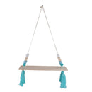 Wall Shelf Wood Shelf Tassel Storage Display Cafe Bedroom Kid Room Decor 03
