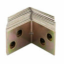 Metal Shelf Support 90 Degree Right Angle Bracket 12pcs Brass Tone