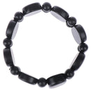 Hand Bracelet Natural Bianshi Beads Black stone Needle Women Men charm fash J Kw