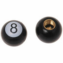 4 x Universal Car Truck Bike "Pool 8 Ball" Tire air Valve Stem Caps Wheel R