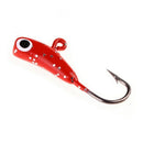 4Pcs/Lot Banana Shaped Mini Lead Fish Jigging Hooks Lure Ice Fishing Bait I D5V7
