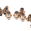 10PCS 1/4-28 Drive Type Taper Thread Straight Grease Zerk Nipple Fitting OHK