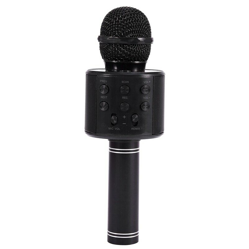 Portable Wireless Microphone Bluetooth Karaoke Home Mic Stereo Speaker Play