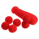 4Pcs Small Sponge Brother Red Sponge Balls Funny Stage Prop Magic Tricks Toys