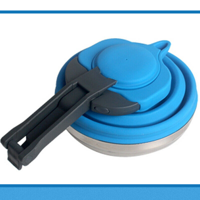 Portable Folding Silicone Water Kettle 1.2L Water Pot Outdoor Camping