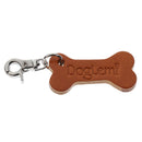 Premium Bone Shaped Pet Aluminum ID Tags Keychain - Dogs Cats Necklace Collar