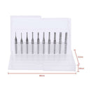 10 pcs Corn Milling Cutter 0.8-3.175mm Circuit Board PCB Drill Bit