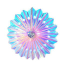 Iridescent Hanging Decorations Round Decorative Folding Fans Rainbow Shine  B3J4