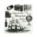 Romantic Sailboat Camera Globe Travel Stamp Seal Scrapbooking/Photo AlbumDeco JR