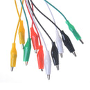 10pcs /lot Double-ended Test Leads Alligator Crocodile Roach Clip Jumper Wire LJ