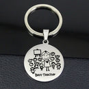 Engraved Keyring Thanks for Teacher Keychain Custom Name Gift for Teacher  OZ