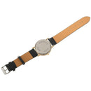 Cat Pattern Ladies Men Leather Strap Dial Quartz Wrist Watch (Black) J7R9