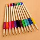 Pack of 10 Comfort Ridged Foam pen pencil right left handed handwriting grips AU