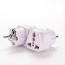 New Universal to Schuko Germany Travel Adapter Type F AC Power Plug Adaptor ME