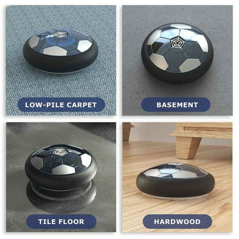 Kids Toys Rechargeable Air Power Soccer Disc Indoor Floating Soccer Ball wi U1A1